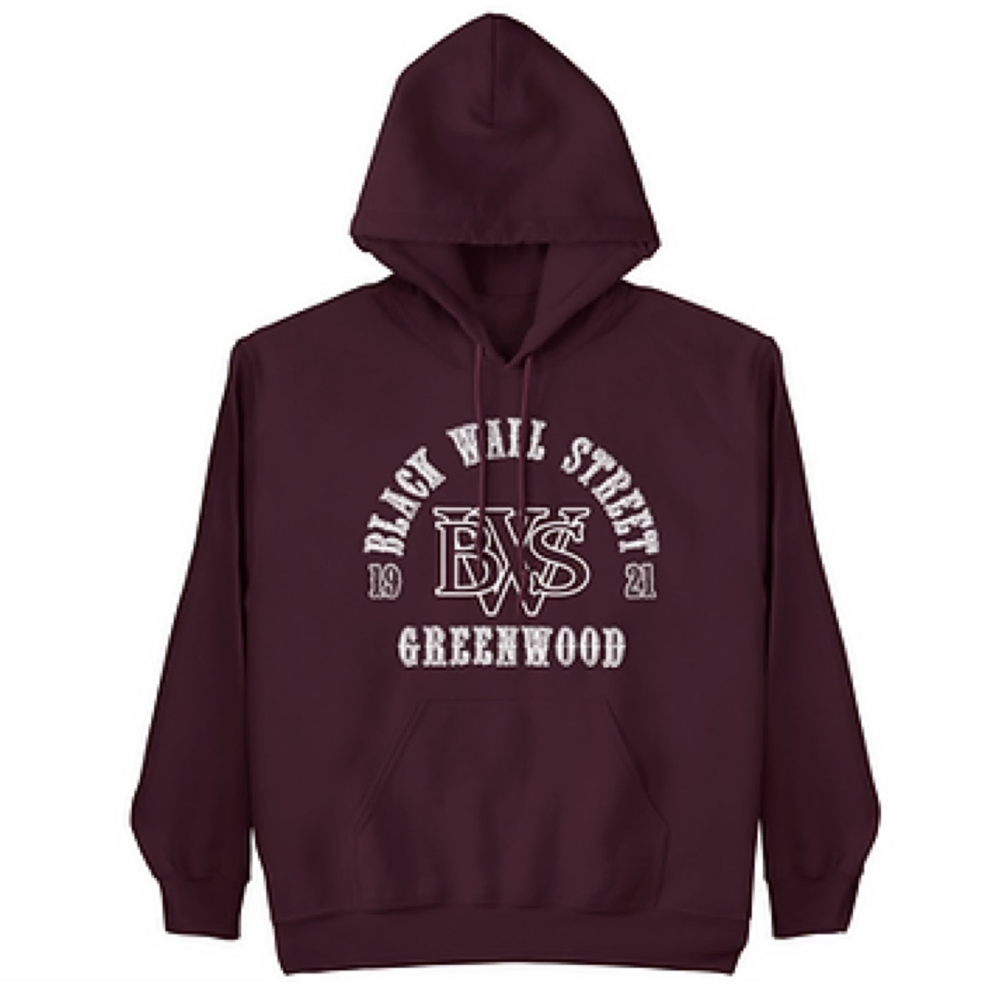 Black Wall Street 1921 Greenwood Puff Print Hoodie