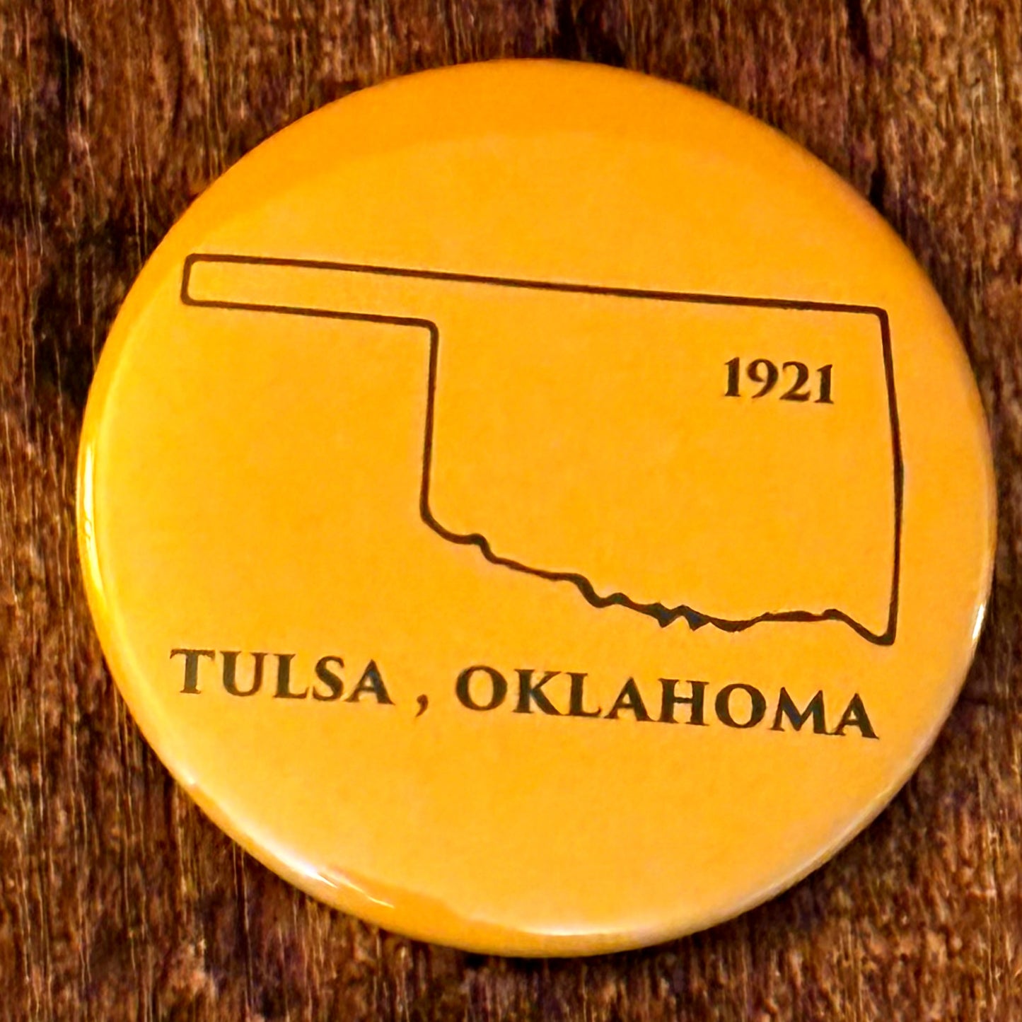 Yellow Souvenir Button Magnet