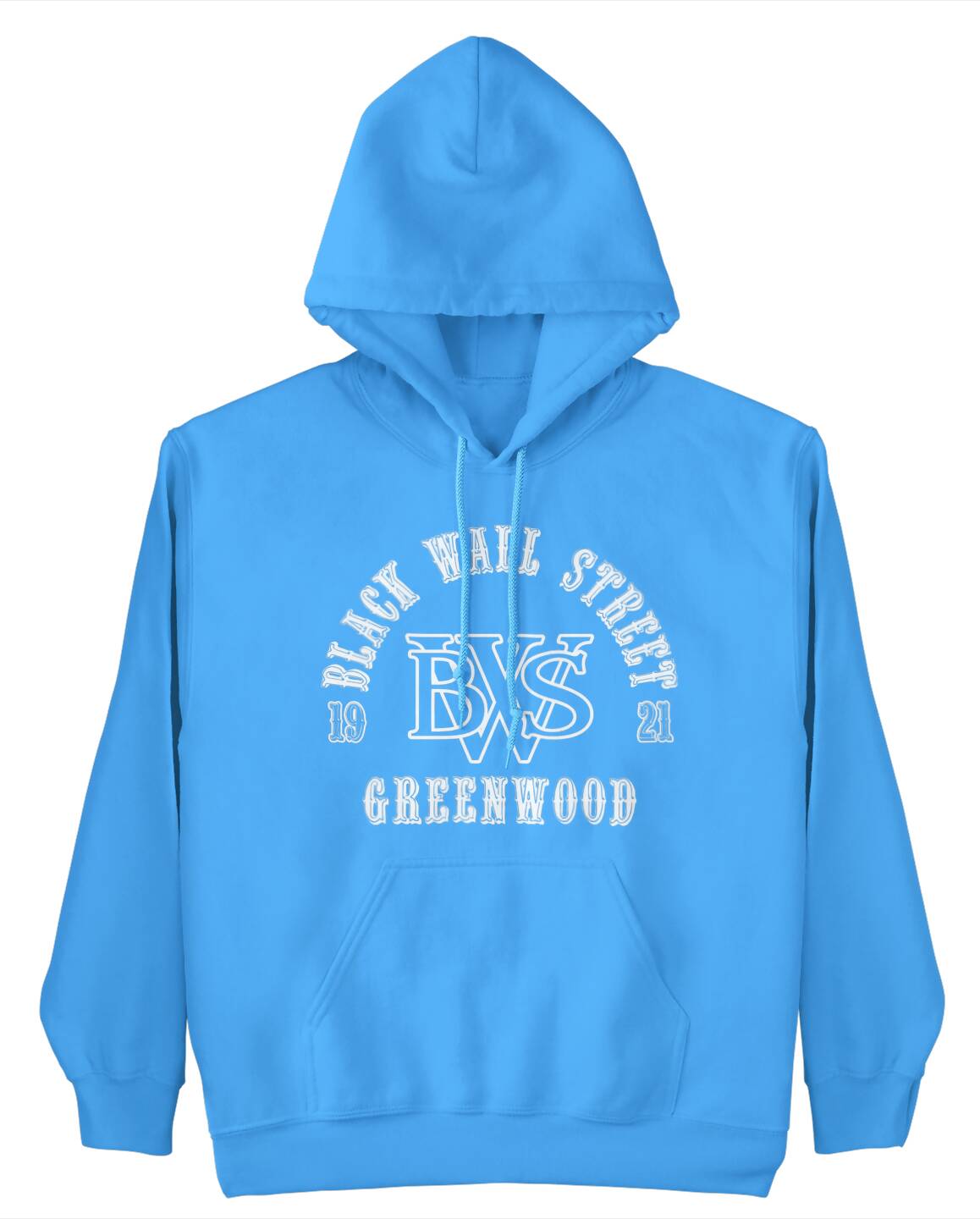 Black Wall Street 1921 Greenwood Puff Print Hoodie